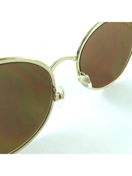 Chanel CC Logo Boston Mirror Lens Sunglasses Gold Marble 55 18 140 main image 8